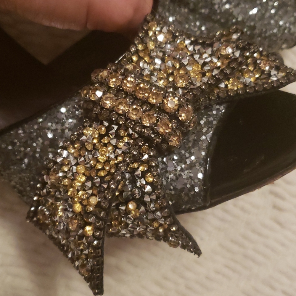 Miu Miu prada glitter mules shoes size 8 - Picture 2 of 11